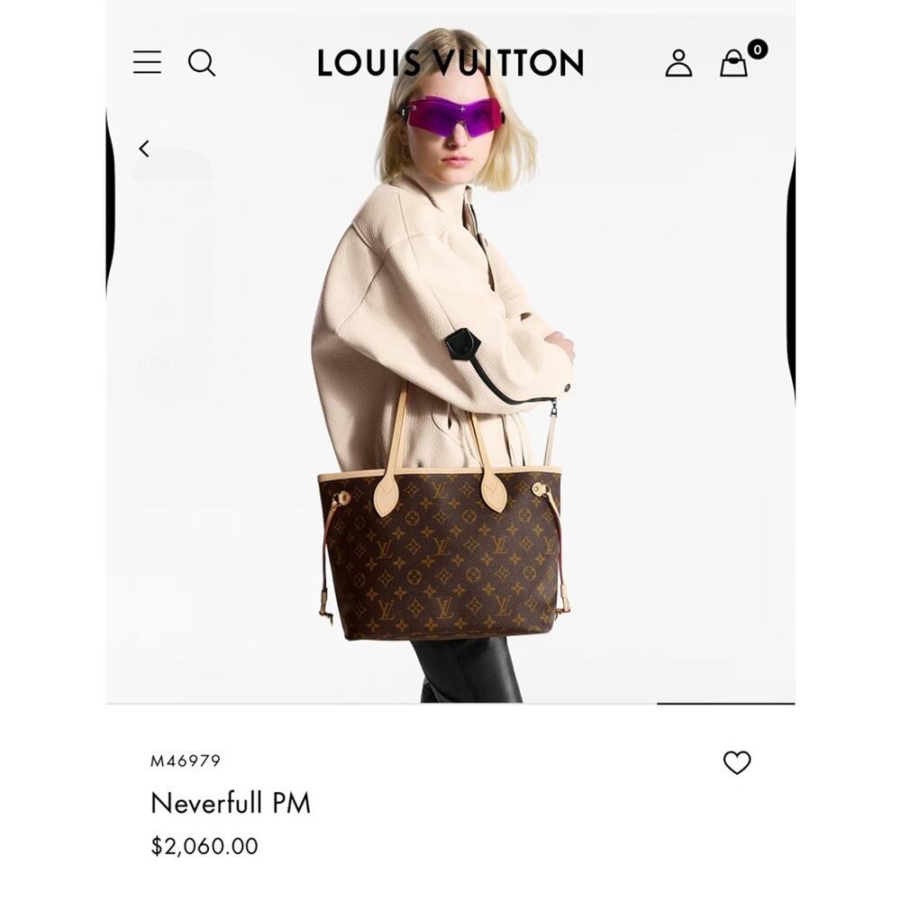 Louis Vuitton Neverfull PM Monogram Tote M46979 2007 Release Iconic Epic - Picture 13 of 14